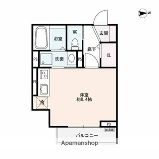 アーバン・ベース【301号室】の間取り