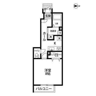 NOB コリーヌ Ⅱ【1階】の間取り