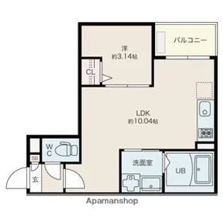 JACK MEIJIHOMMACHIⅡ【3階】の間取り