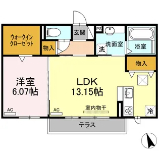 メゾンMINAMI Ⅱ【1階】の間取り
