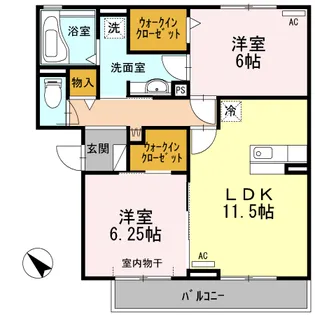 プラムビレッジ コンフォート【3階】の間取り