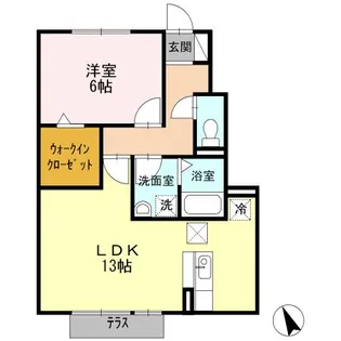ソラーレ【1階】の間取り