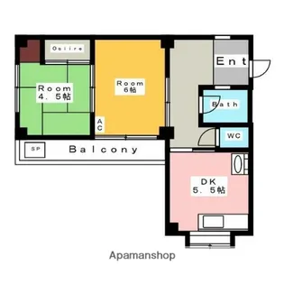 フジメゾン・西尾【4階】の間取り