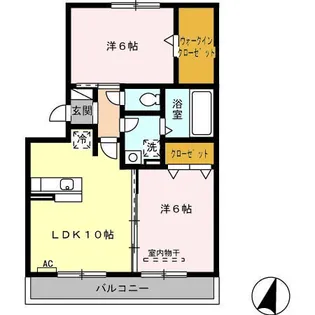 Fエフ【303号室】の間取り