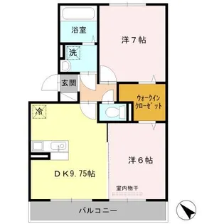 プラムビレッジII【2階】の間取り