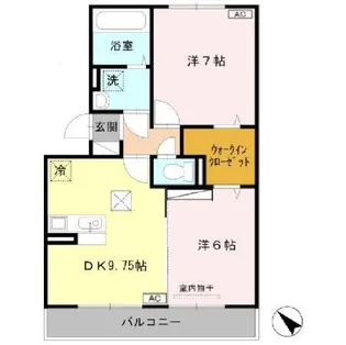 プラムビレッジII【1階】の間取り