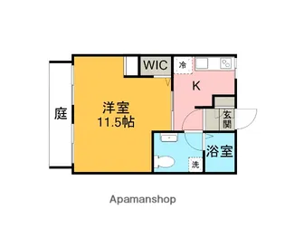 パームタウンC【101号室】の間取り