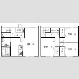 愛知県岡崎市大和町字沓市場【一戸建】の間取り