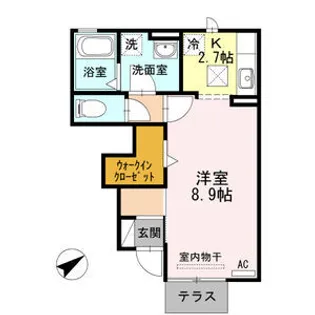 CHOU CHOU 橋目【1階】の間取り