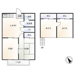コーポラスノベルティD棟【2階】の間取り