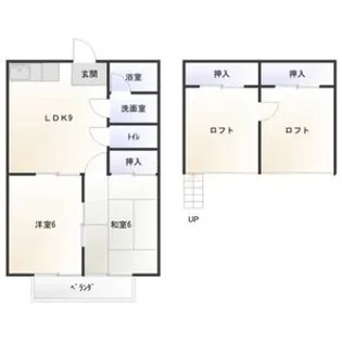 コーポラスノベルティD棟【2階】の間取り