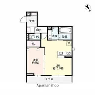 GRAND AGUN【1階】の間取り