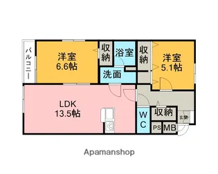 仮)横山町赤子アパート【101号室】の間取り