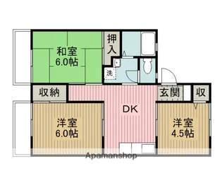 パークハウス二本木 C【105号室】の間取り