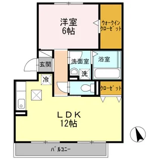 グランディール南【1階】の間取り