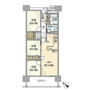 リコット三河安城南町【6階】の間取り