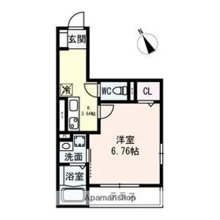 Living岡崎駅前【3階】の間取り