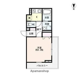 シャルムS岡崎【1階】の間取り