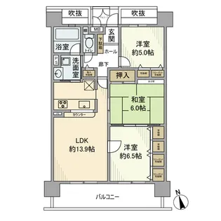 ガーデンヒルズ三河安城【14階】の間取り