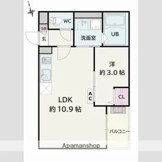 Jack shimmeiⅡ【3階】の間取り