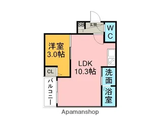 Jack horenⅡ【3階】の間取り