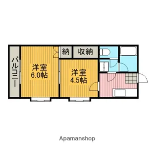 ベルデ新川【101号室】の間取り