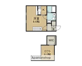 プリマグランデ安城壱番館【104号室】の間取り