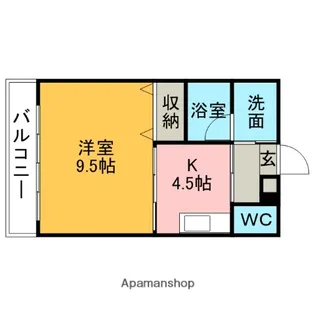 SRマンション【202号室】の間取り