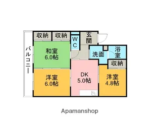 湫マンション【203号室】の間取り