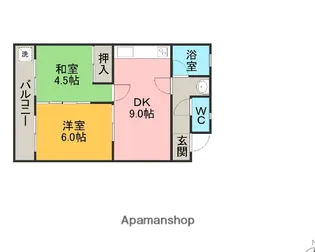 コーポ圓山【3B号室】の間取り