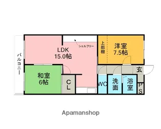 ペイサージュ28 A【4階】の間取り