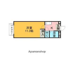 マグノーリアハウス【101号室】の間取り