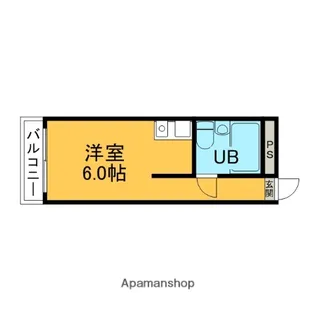 ピュアプレイス【304号室】の間取り