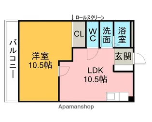 グリーンヒルズ【105号室】の間取り