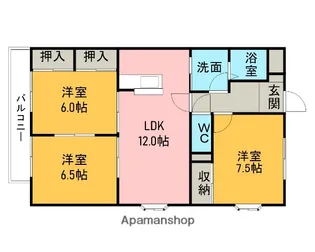 リアン久米【302号室】の間取り