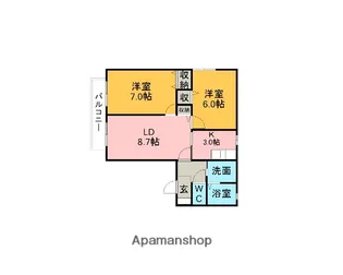 スプリングファーム【2階】の間取り