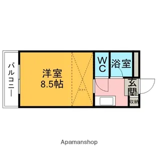 クレーバームーン【2階】の間取り