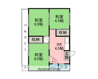 コーポオカダ【101号室】の間取り
