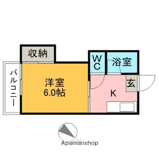 神谷アパート【205号室】の間取り