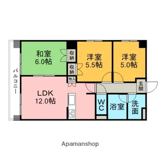 3LDKの間取り画像