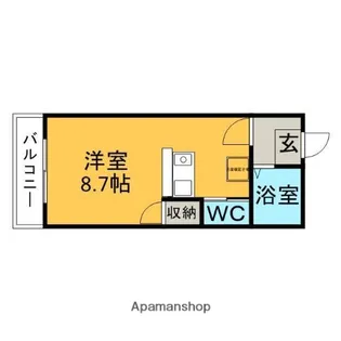 日高ハイツ【202号室】の間取り