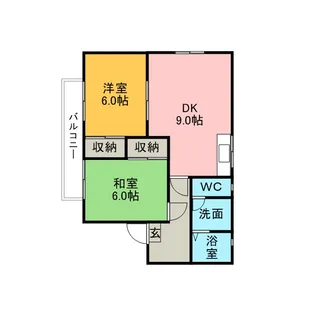 メゾンエルフA【2階】の間取り