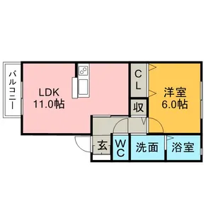 メゾン・ド・ソレイユK【1階】の間取り