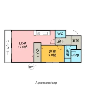 サンコートAI【505号室】の間取り