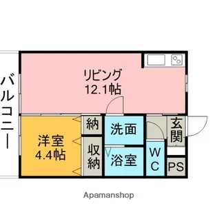 チャオ草刈【302号室】の間取り