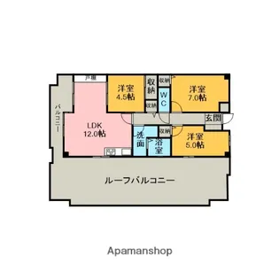 藤和シティコープ刈谷駅前Ⅱ【8階】の間取り