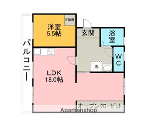 コーポ西栄【303号室】の間取り