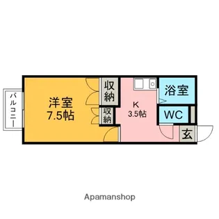 DEAR COURT A棟【2階】の間取り