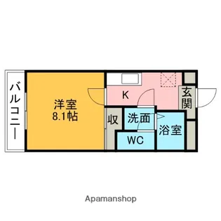 メゾンマルシェ【208号室】の間取り