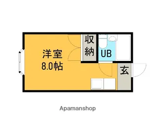 アーバンムラセ【105号室】の間取り